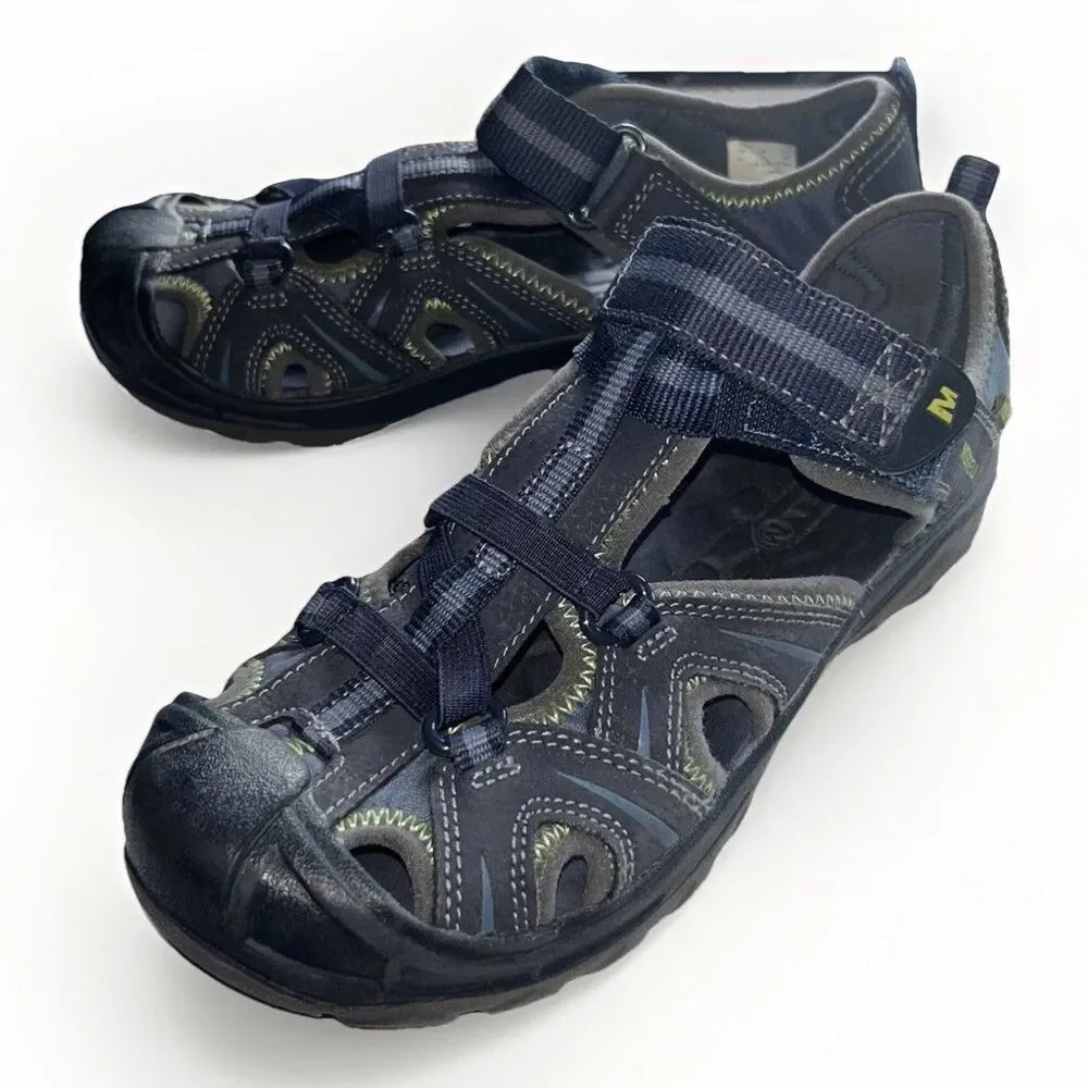 Merrell Hydro Youth‎ Hiking Sandals Size 4W Blue Gray
